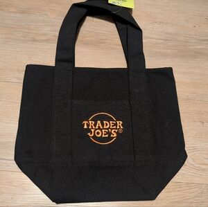 NEW Trader Joe's Mini Tote Bag in Black